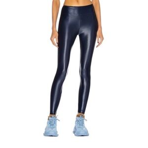 Koral by Ilana Kugel “Lustrous” Iridescent Blue Leggings - Women's Size Medium